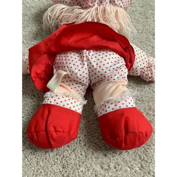 Vintage Well Made "I Love You" Rag Doll 15" White & Red Heart Outfit‎ - Picture 5 of 8